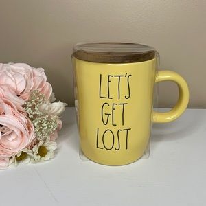 NWT Rae Dunn LET’S GET LOST Mug W/Lid